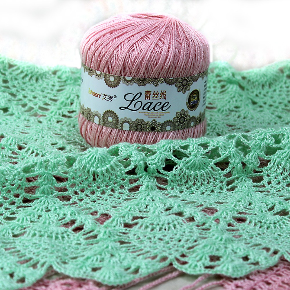 50g/Ball Soft Cotton Lace Yarn - Cotton Embroidery Thread Skeins review and price
