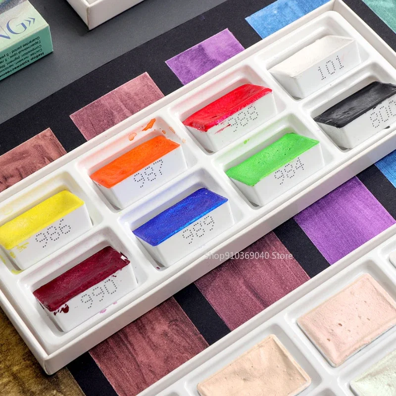 2024 New White Night Master So - Watercolor Paint Set Solid Pigment review and price