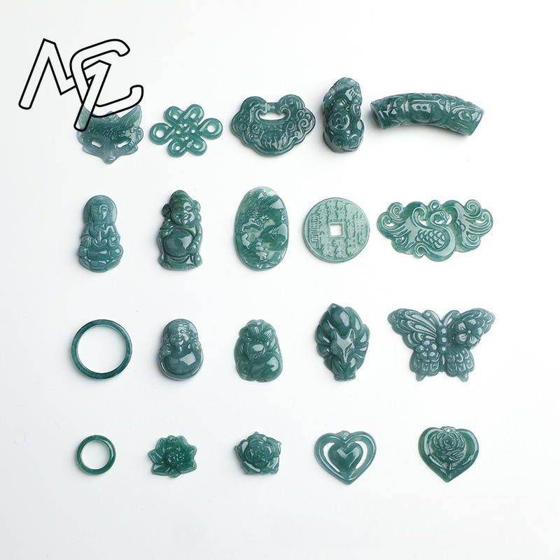 2PC Natural Blue Water Jadeite - Beading review and price