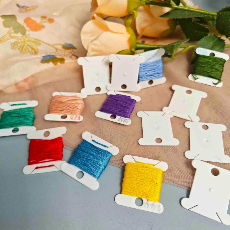 1set Embroidery Floss Bobbins  - Cotton Embroidery Thread Skeins review and price