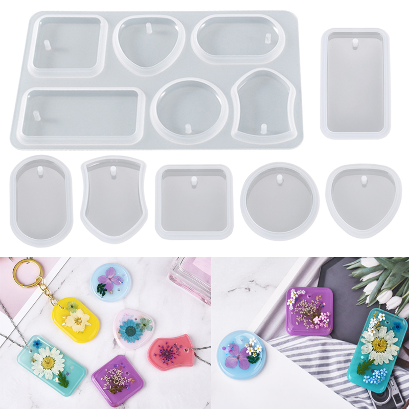 DIY Keychain Pendant Silicone  - Silicone Epoxy Resin Molds Set review and price