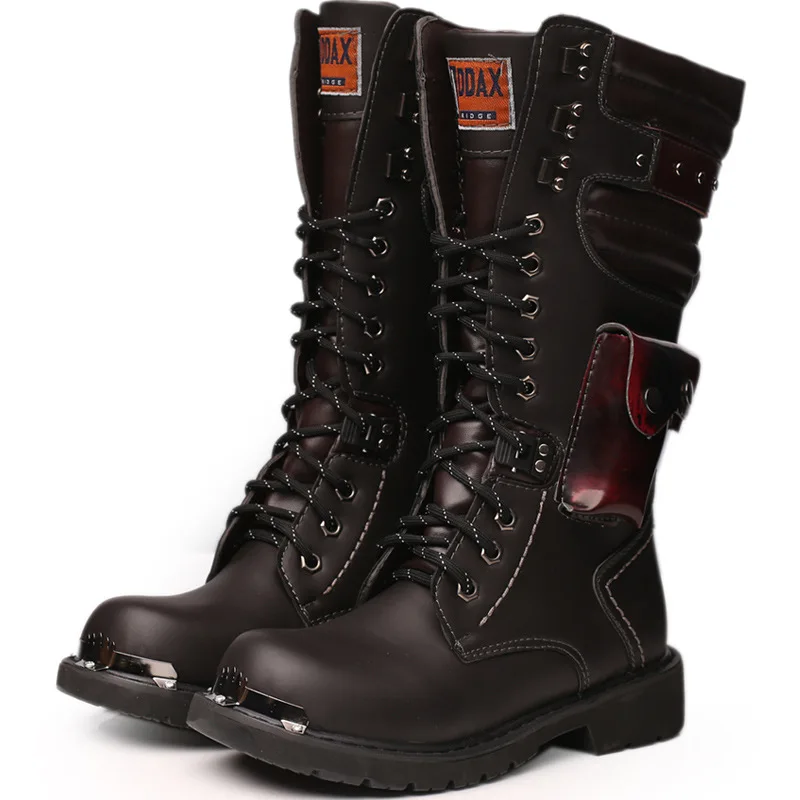 Men Knee High Leather Boots Wi - Craft Tools review and price