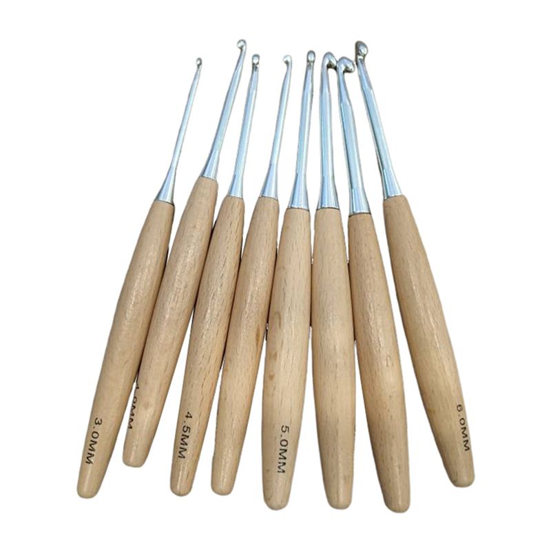 M12K-40Pcs Wood Crochet Hooks  - Wooden Crochet Hooks Ergonomic Handle review and price
