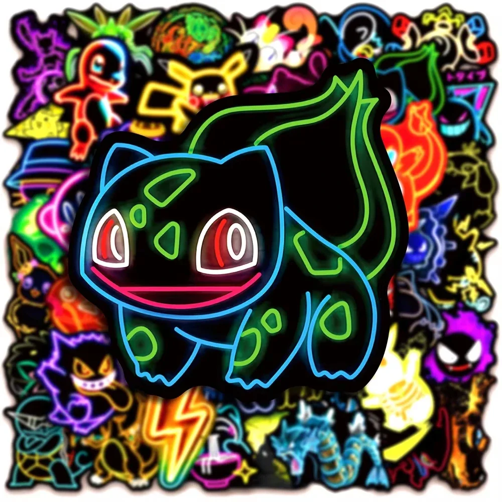 100pcs Neon  Pokémon  Stickers - Scrapbooking review and price